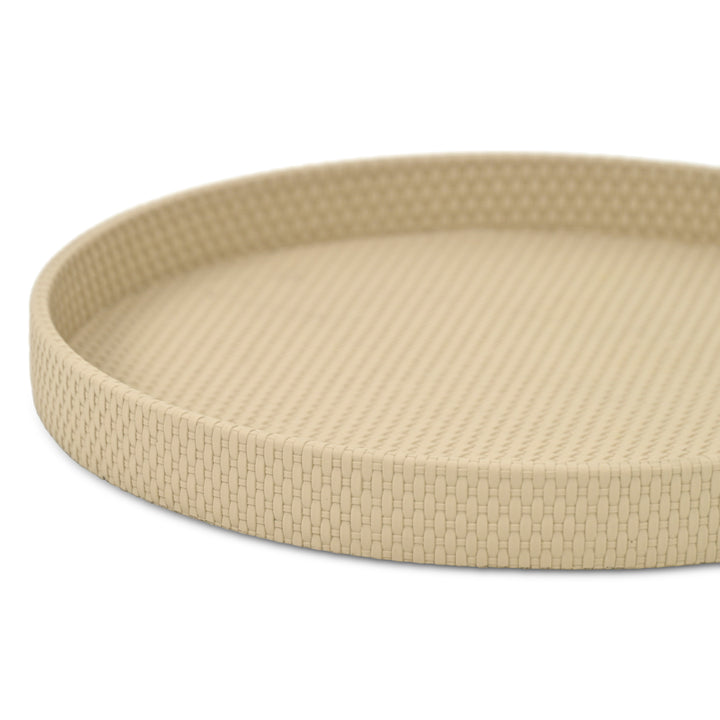 6174 - Tamsin Weave Pattern Round Tray