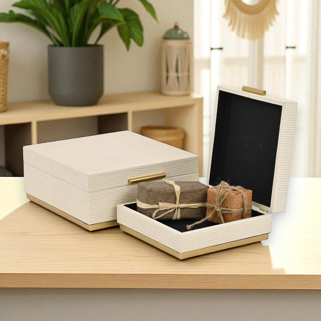 6178-2 - Eira Square Retro Stripe Pattern Box Set