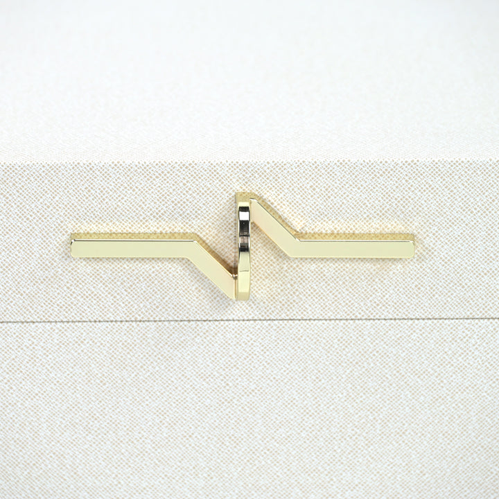 6200-3CR - Araminta Set of 3 Vinyl Trunks - Cream