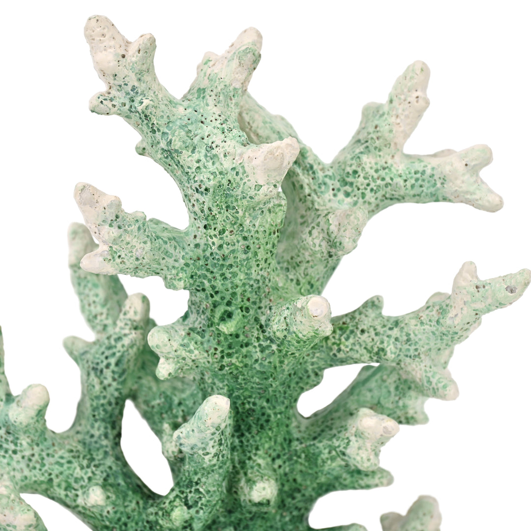 6207GRN - Callidora Resin Coral Decor