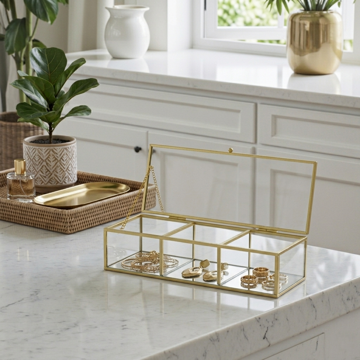 6213 - Verena 3 Slot Glass Box