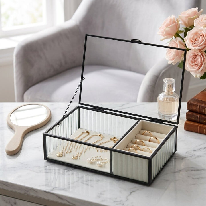 6214 - Verena Two Slot Jewelry Box