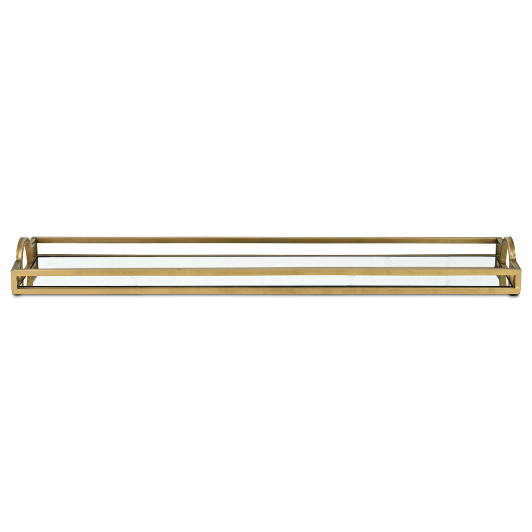 6215GD - Verena Gold Metal & Mirror Tray