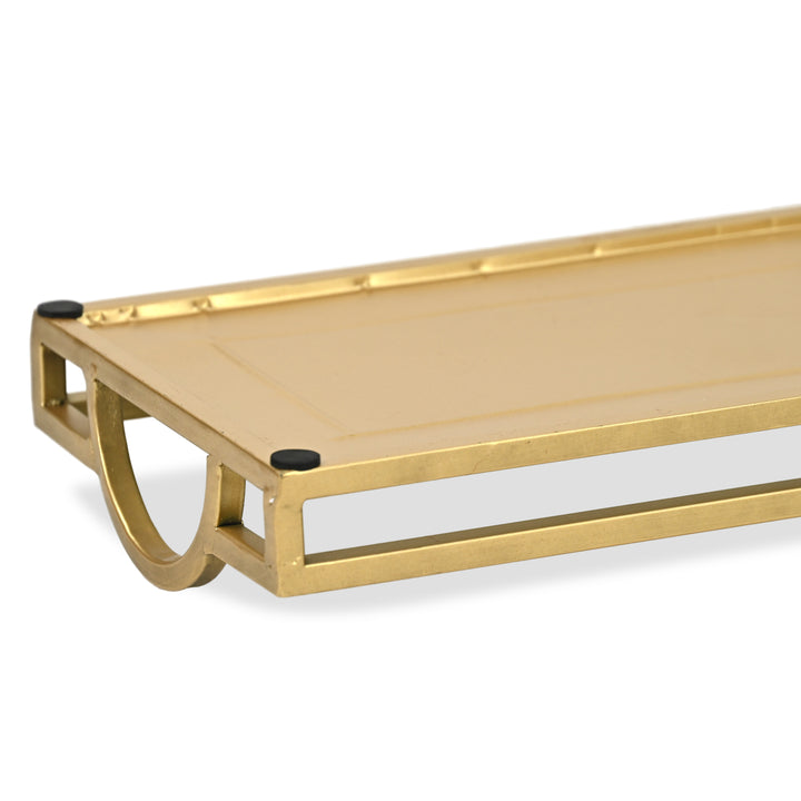 6215GD - Verena Gold Metal & Mirror Tray