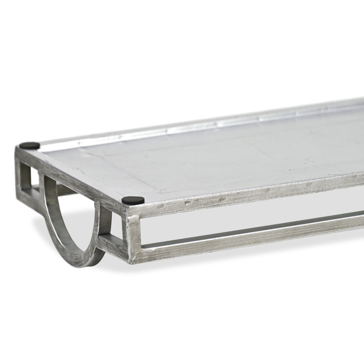 6215SV - Verena Silver Metal & Mirror Tray