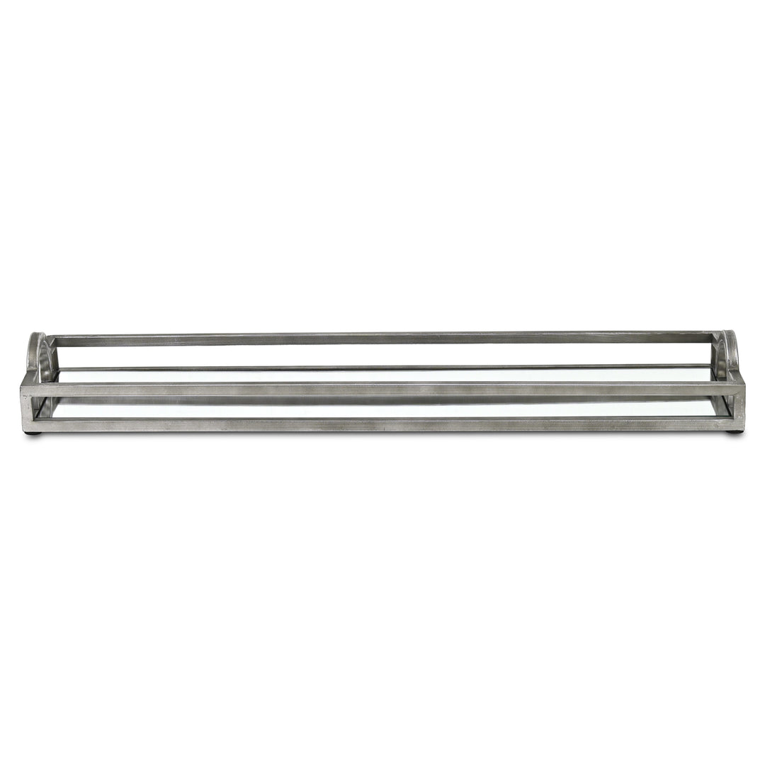 6215SV - Verena Silver Metal & Mirror Tray