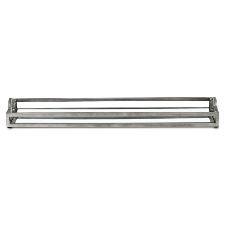 6215SV - Verena Silver Metal & Mirror Tray