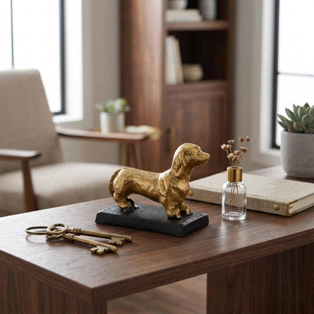 6218GD - Motley Cast Iron Golden Doxen