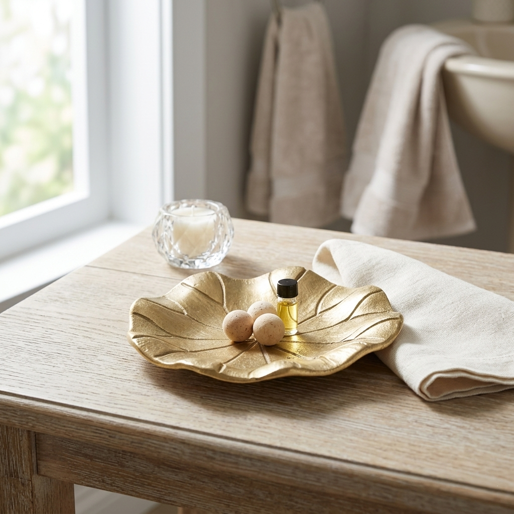 6220GD - Hypatia Cast Iron Lily Pad Tray
