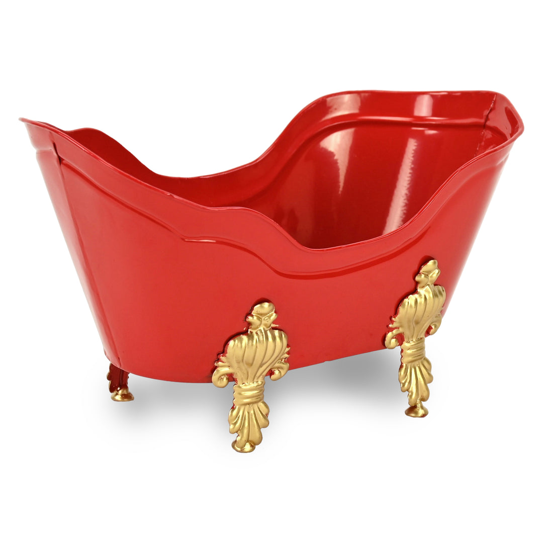 6223RD - Eirlys Red and Gold Christmas Tub
