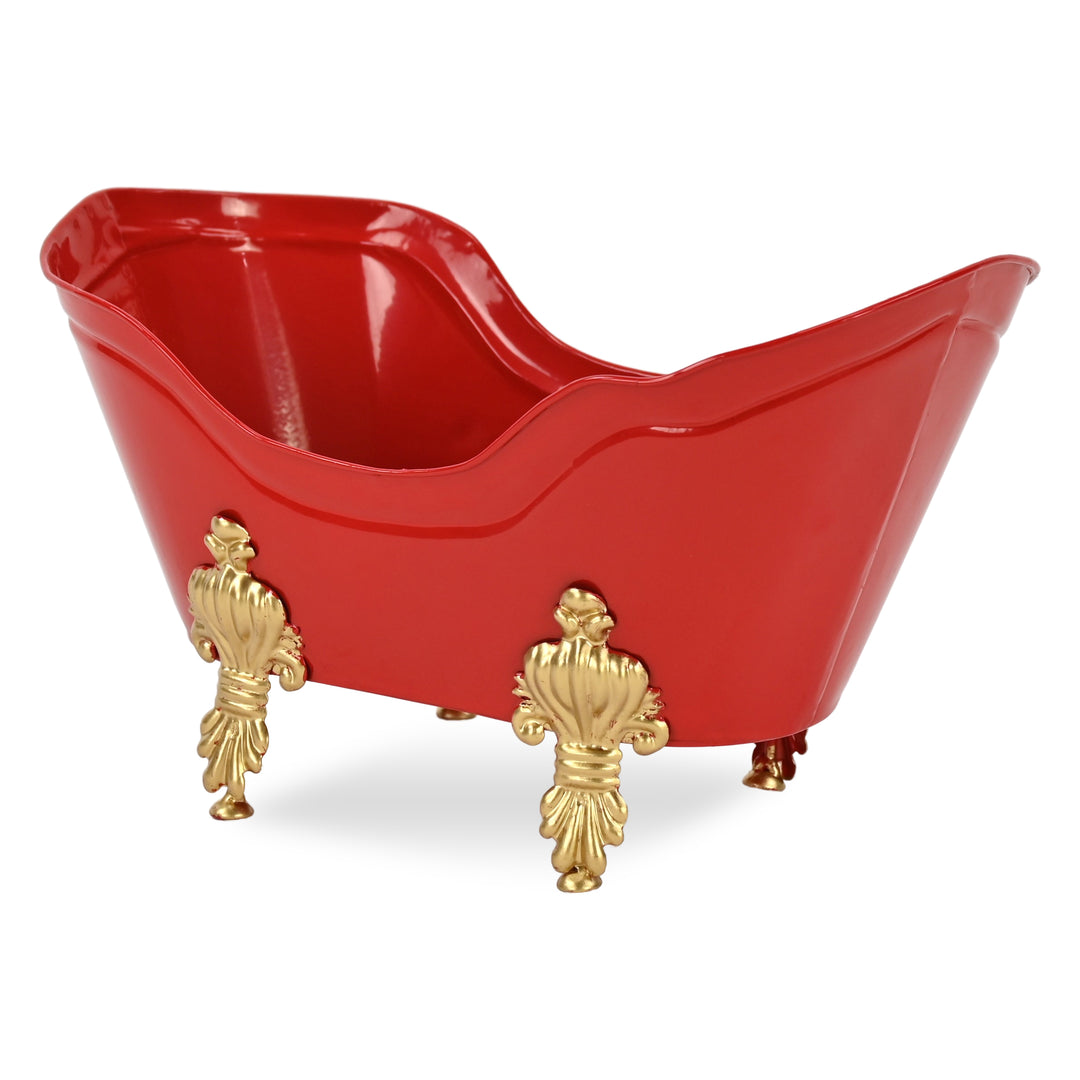 6223RD - Eirlys Red and Gold Christmas Tub
