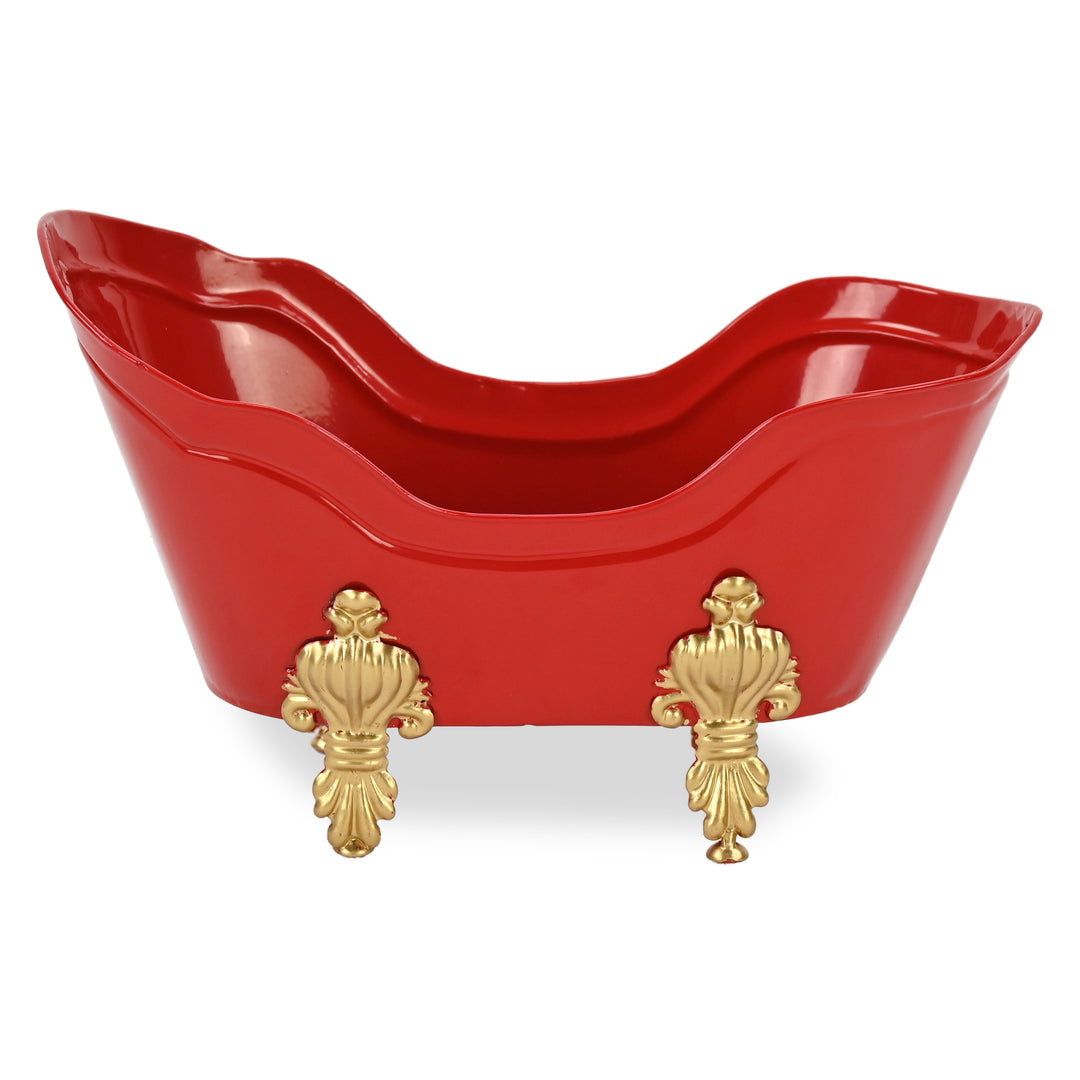 6223RD - Eirlys Red and Gold Christmas Tub
