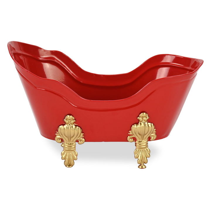 6223RD - Eirlys Red and Gold Christmas Tub