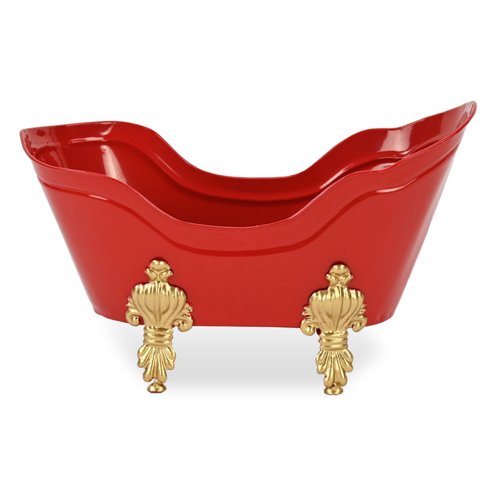 6223RD - Eirlys Red and Gold Christmas Tub