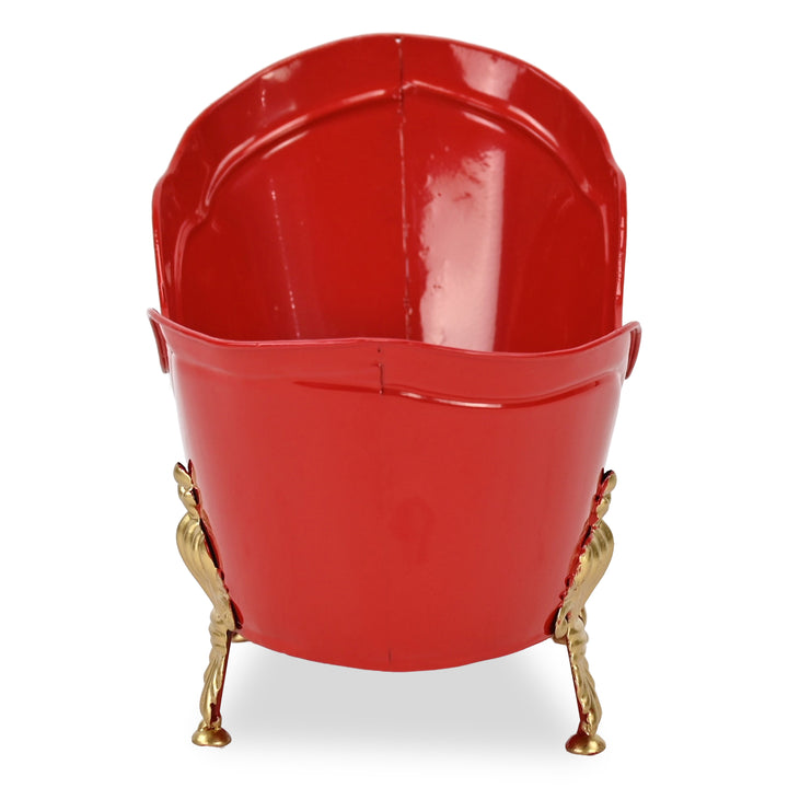 6223RD - Eirlys Red and Gold Christmas Tub