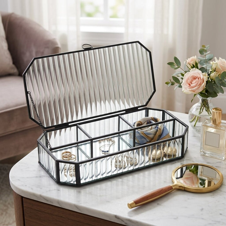 6225 - Zelara Glass & Metal Box