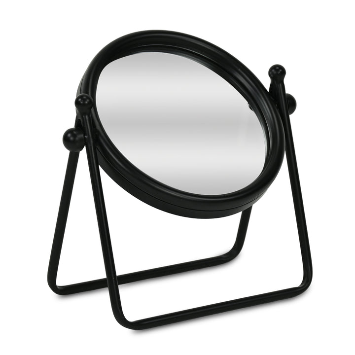 6229 - Clarimond Round Metal Table Mirror