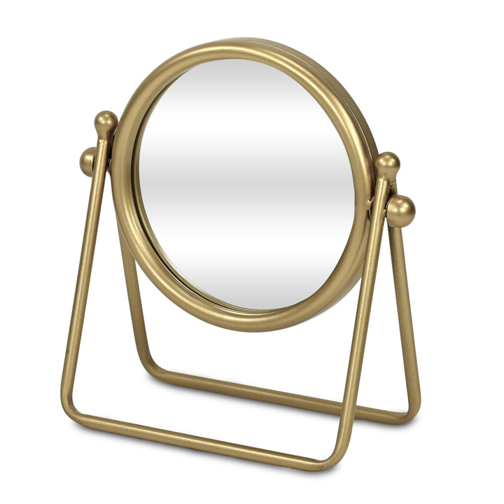 6229 - Clarimond Round Metal Table Mirror