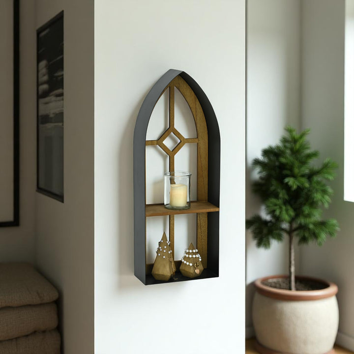 6231 - Meliora Window Themed Wall Shelf