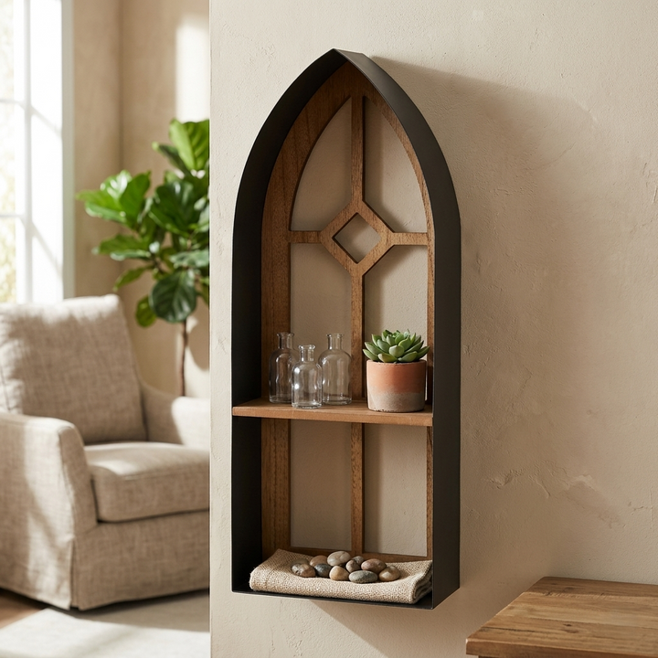 6231 - Meliora Window Themed Wall Shelf