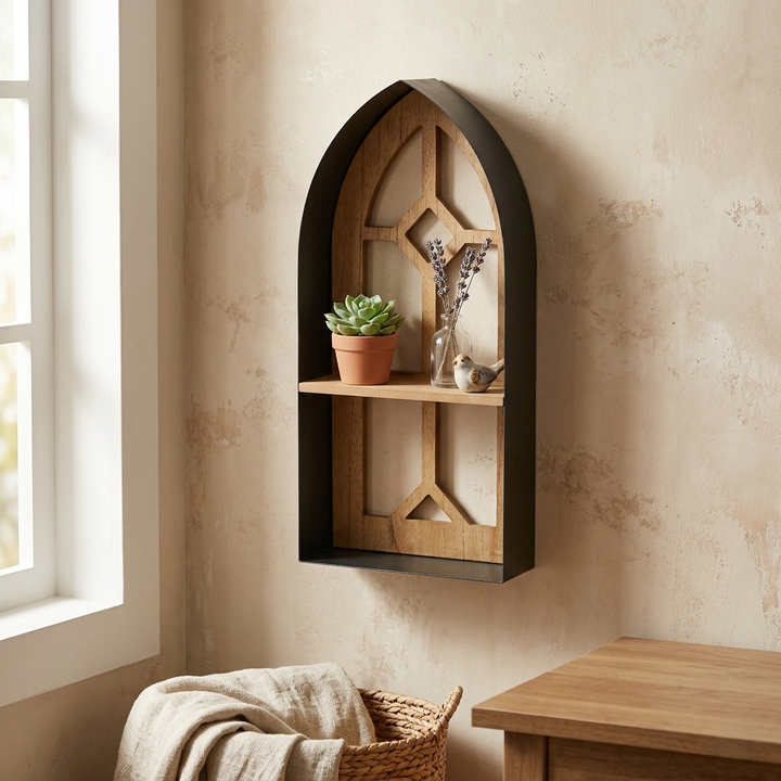 6231 - Meliora Window Themed Wall Shelf