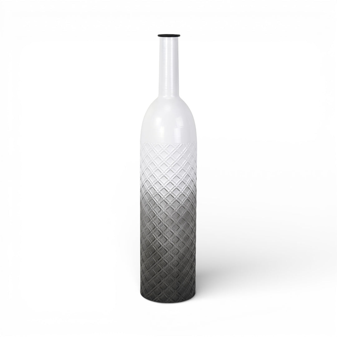 6240 - Harkona Diamond Pattern Gray Vase