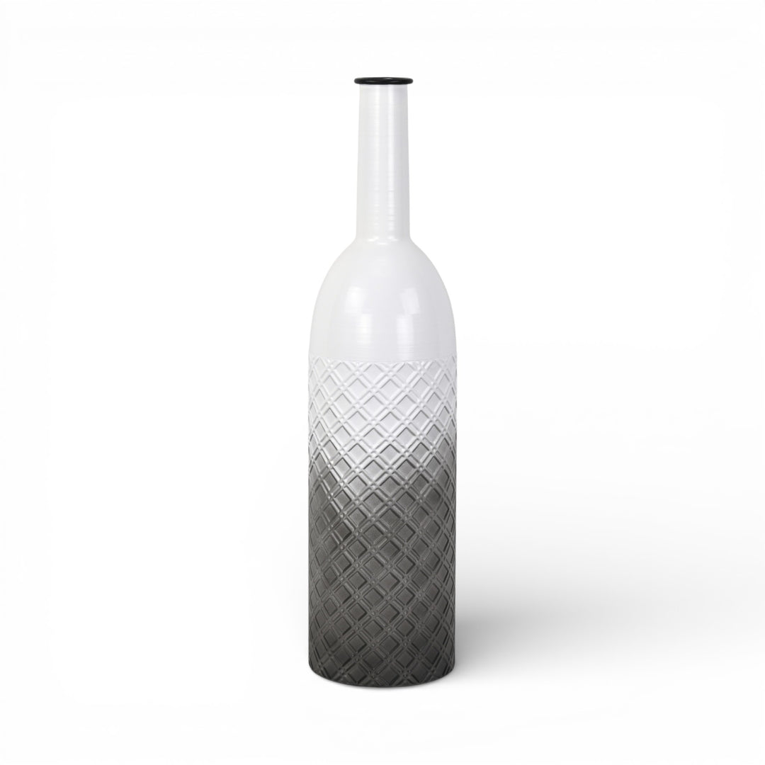 6240 - Harkona Diamond Pattern Gray Vase