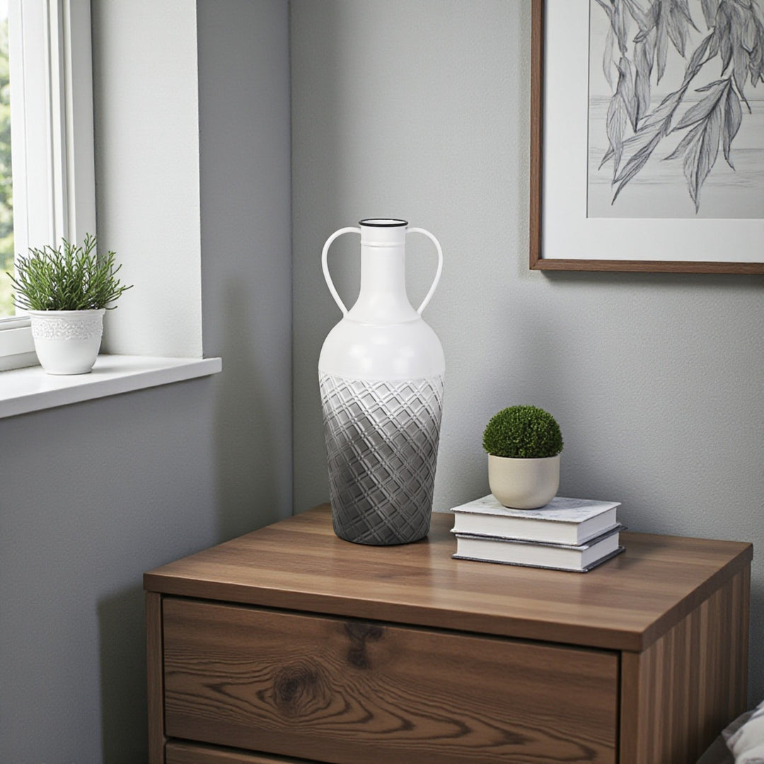 6241 - Harkona Amphora Style Gray Vase