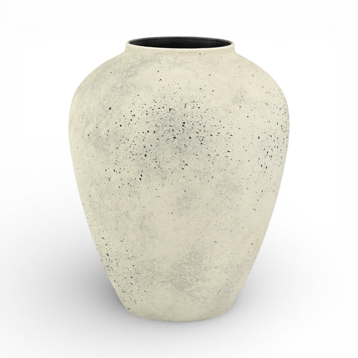 6245 - Tsaura Rustic White Tall Vase