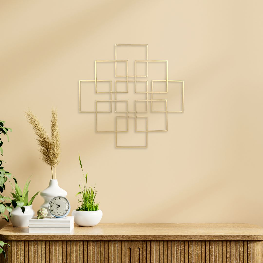 6246GD - Richese Repeating Square Decor - Gold