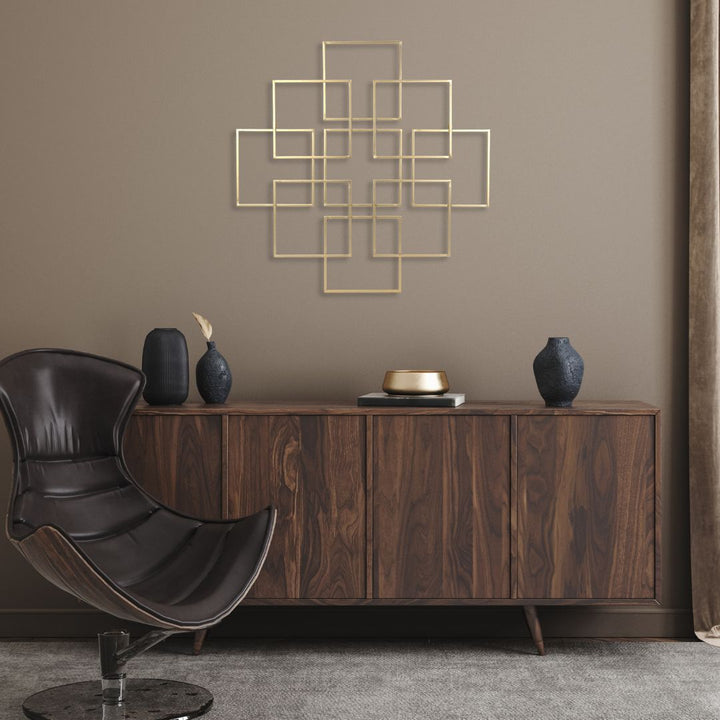 6246GD - Richese Repeating Square Decor - Gold