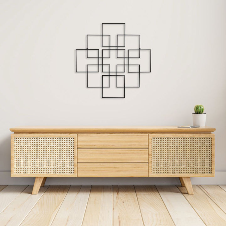 6246BK - Richese Repeating Square Decor - Black