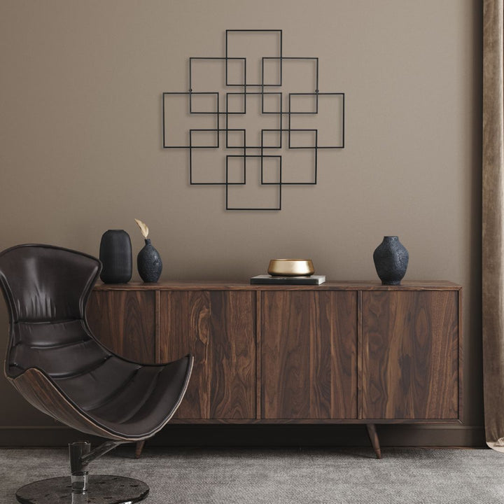 6246BK - Richese Repeating Square Decor - Black