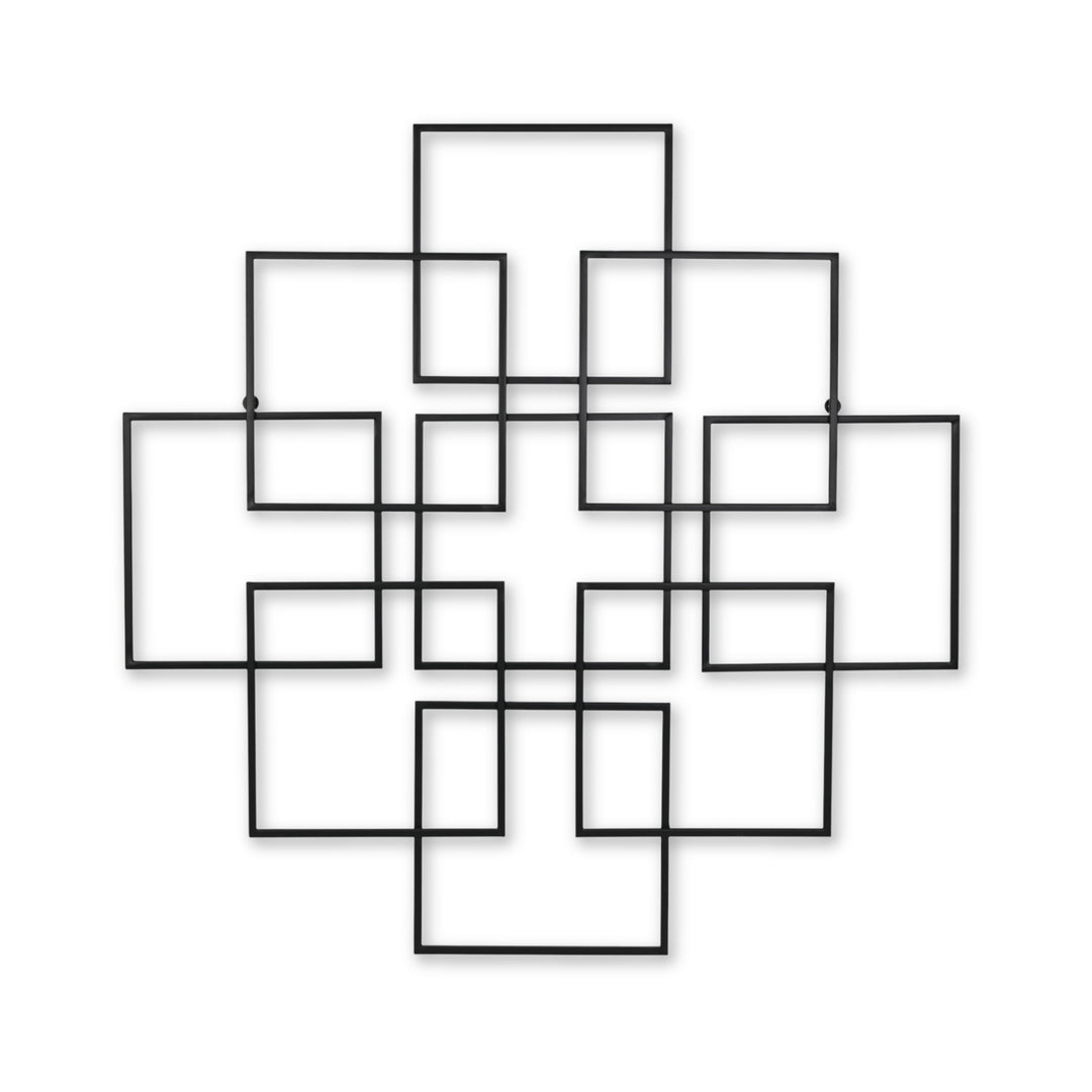 6246BK - Richese Repeating Square Decor - Black