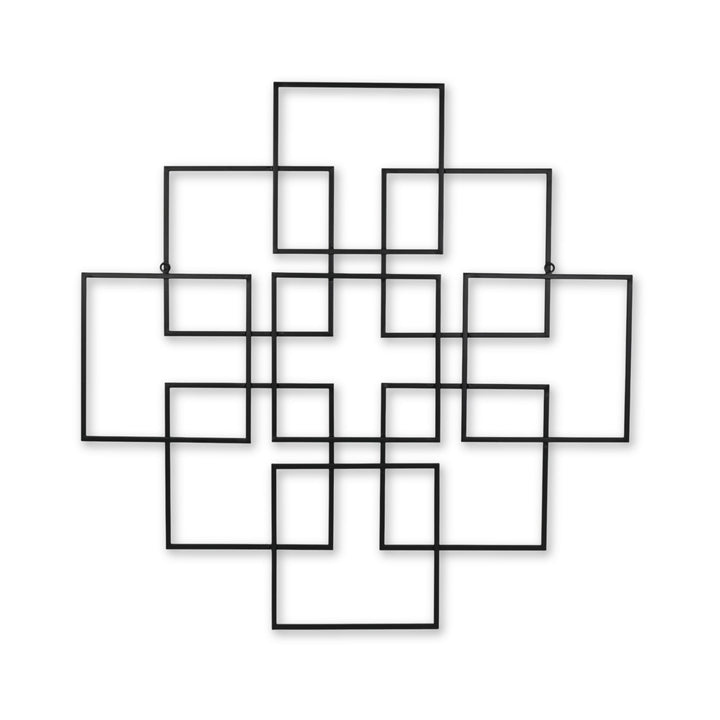6246BK - Richese Repeating Square Decor - Black