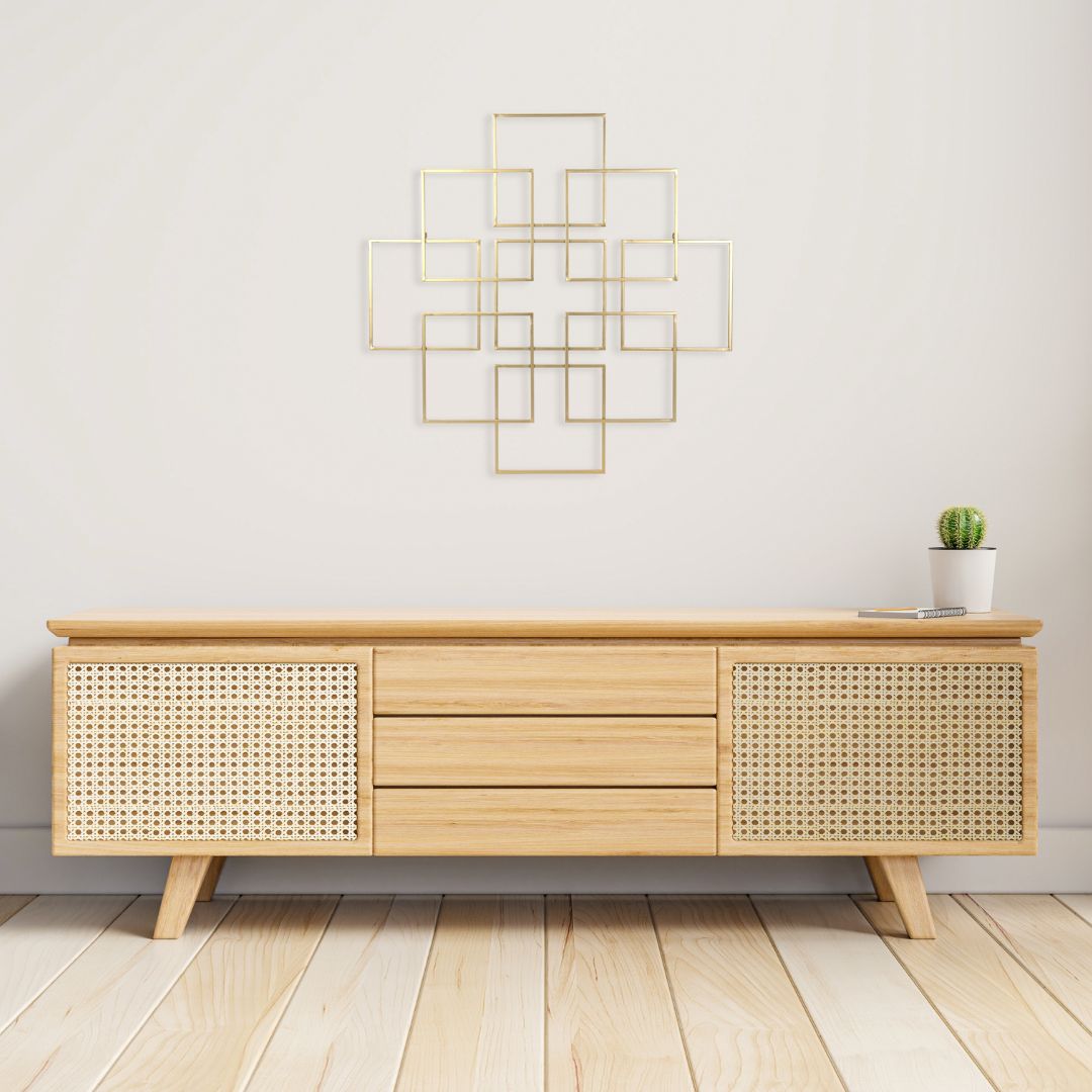 6246GD - Richese Repeating Square Decor - Gold