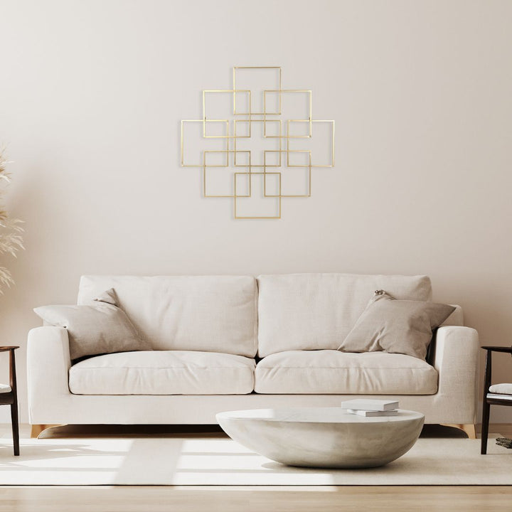 6246GD - Richese Repeating Square Decor - Gold