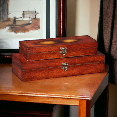 FP-2457A-2 - Vittoria Burlwood Veneer Long Boxes