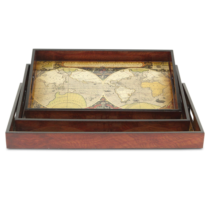 FP-2800-3EX - Cami Map & Wood Veneer Trays