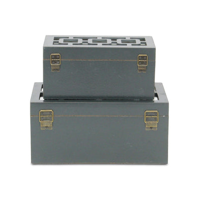 FP-3838-2DG - Tessera Mirrored Gray Boxes