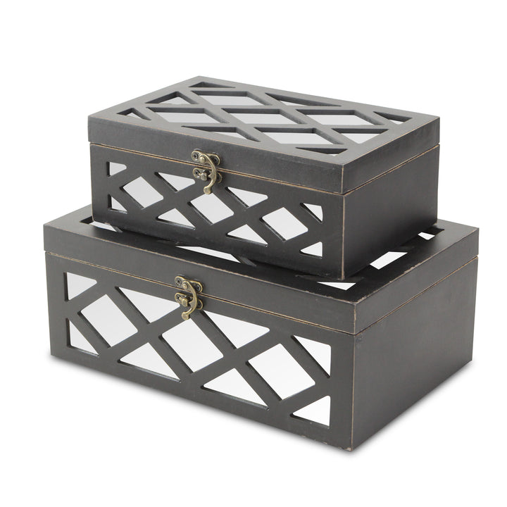 FP-3839-2 - Ebba Mirrored Boxes