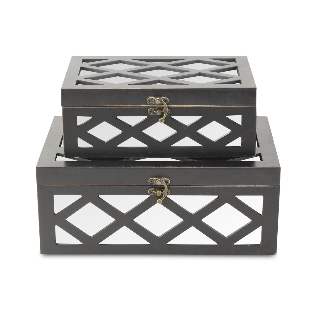 FP-3839-2 - Ebba Mirrored Boxes