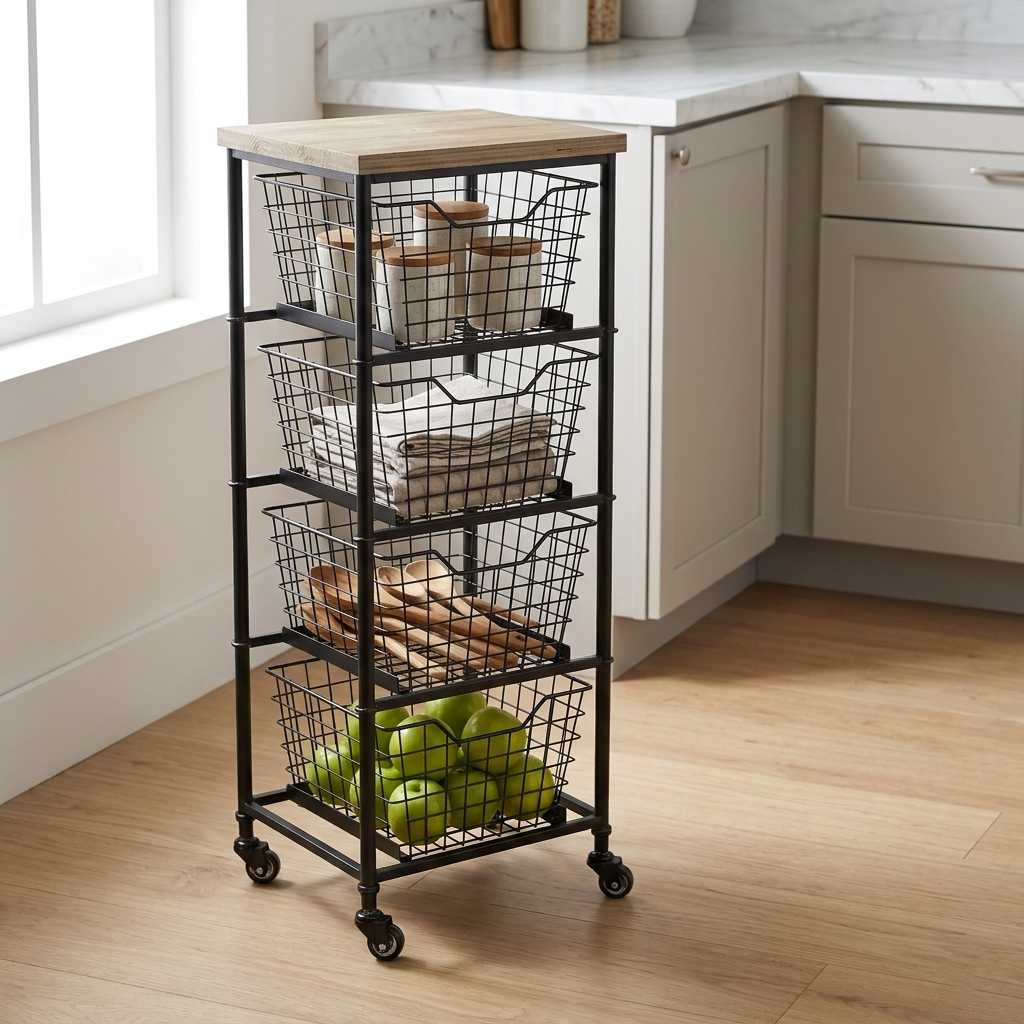 FP-4307 - Kaelith 4 Drawer Cart