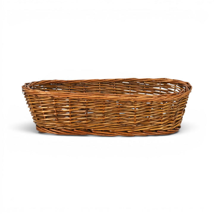 UW-38374-15SL - Panarium Medium Brown Willow Bread Basket