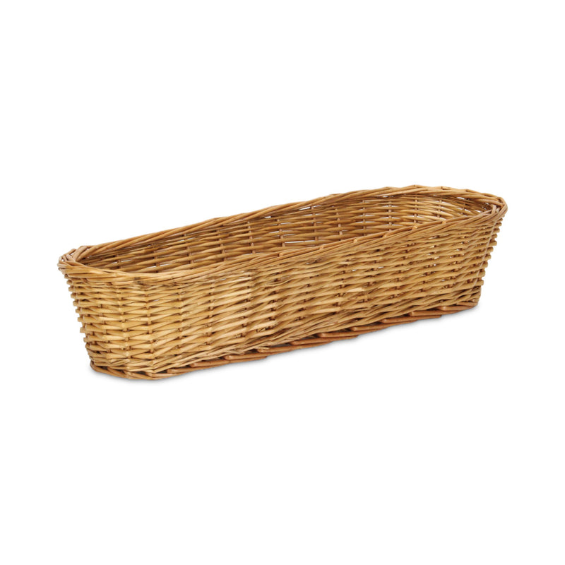 UW-38374-19SL - Panarium Medium Brown Willow Bread Basket