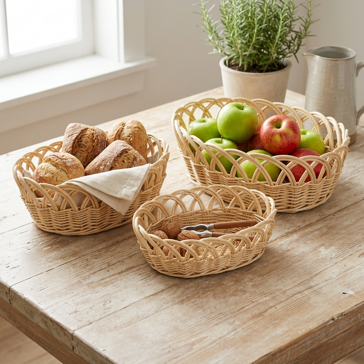 UW-9109OV-3 - Accalia Oval Basket Set