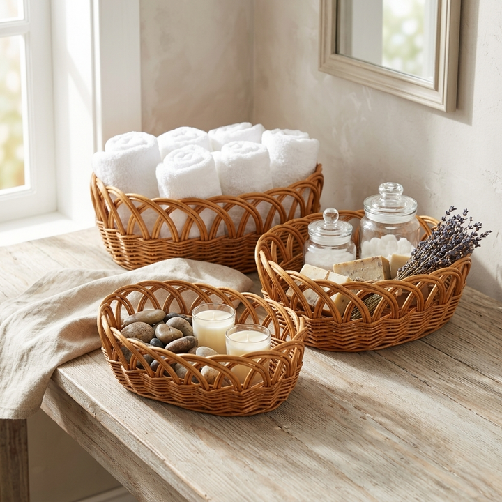 UW-9109OV-3SL - Accalia Oval Basket Set