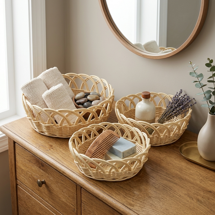 UW-9109RD-3 - Accalia Round Basket Set