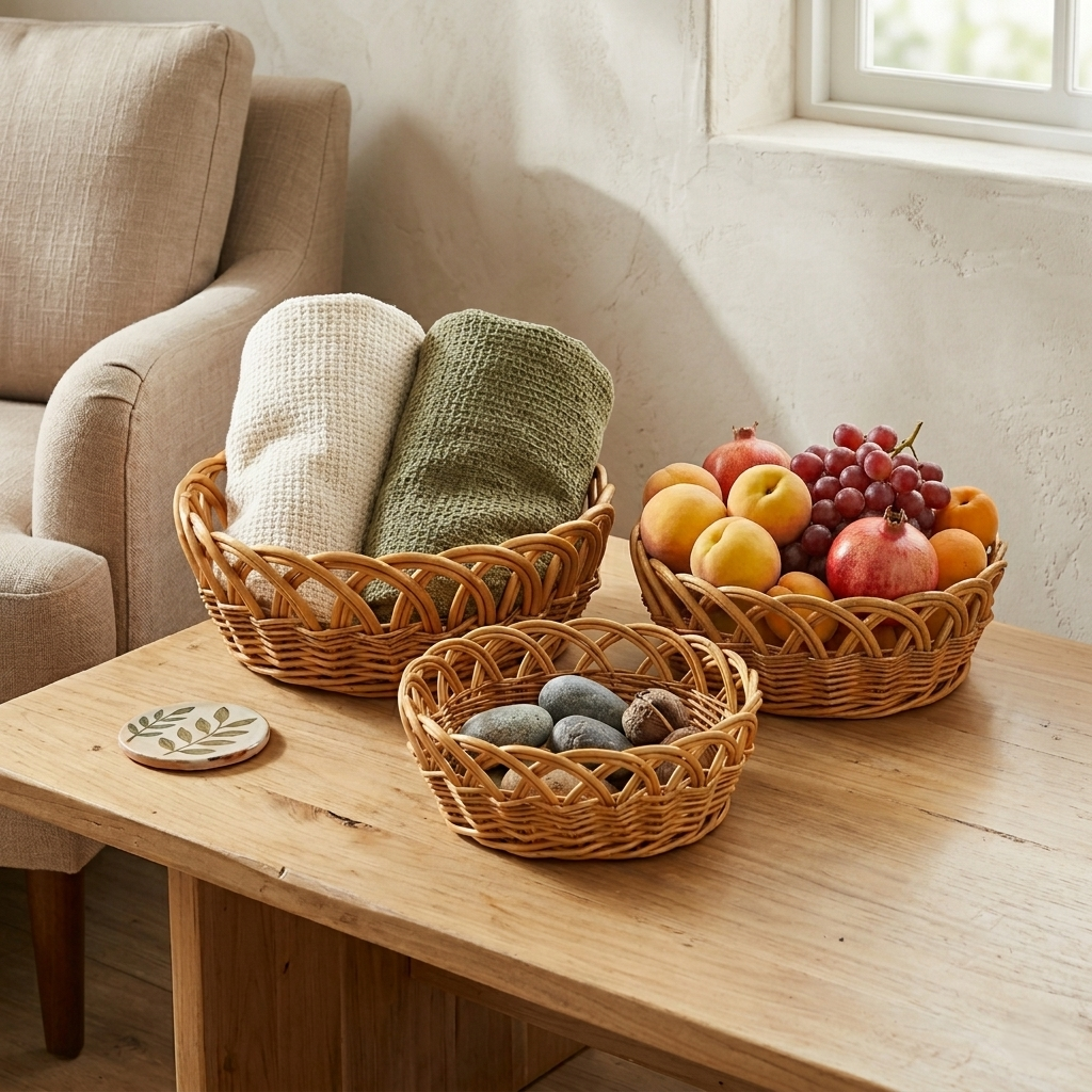 UW-9109RD-3SL - Accalia Round Basket Set