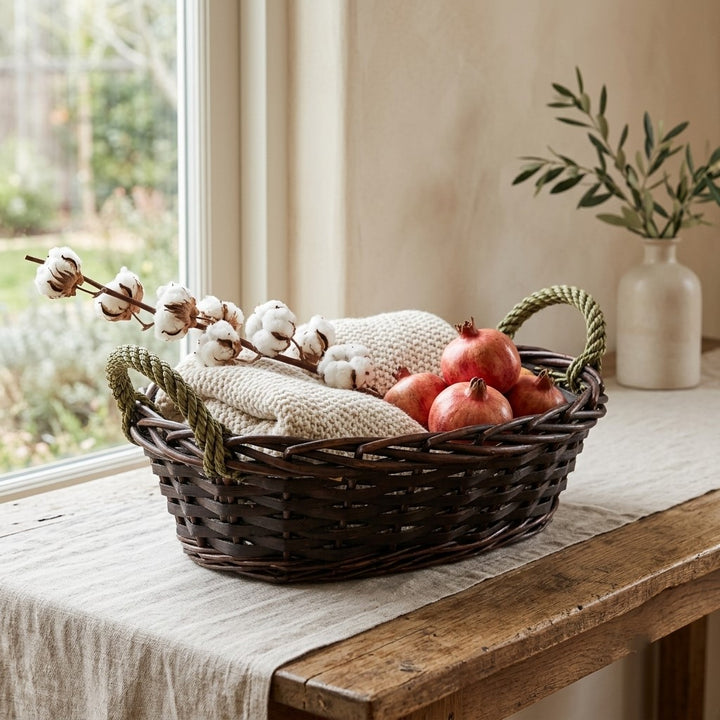 UW-9519OV-M - Beau Oval Wicker Basket